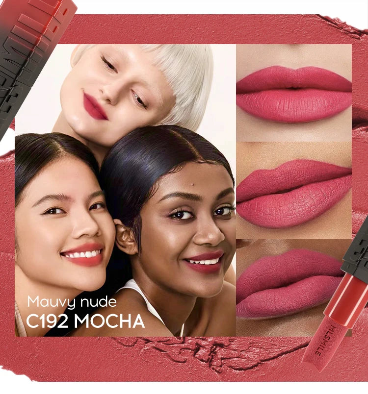 Velvety Matte Lipstick, Richly Pigmented With A Satin Finish Long-Lasting Matte Lip Gloss, Full Coverage Creamy Lipstick