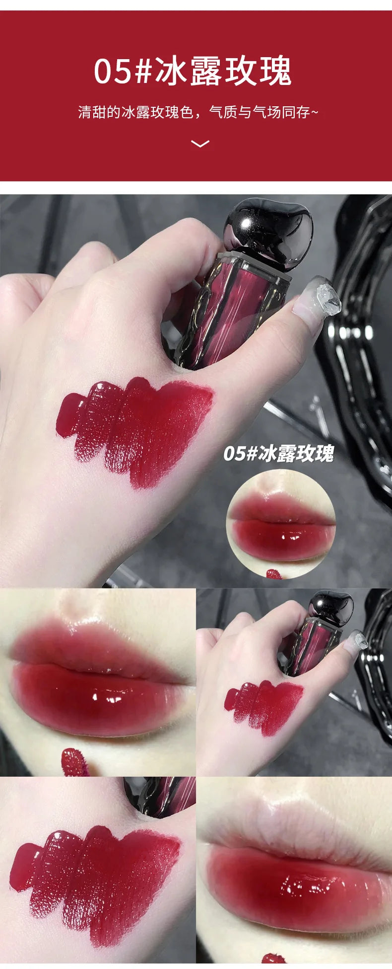 Glacier Melt Lip Gloss Moisturizing Hydrating Water Glossy Mirror Finish Plumping Lip Color Non Sticky Cup Proof Lipstick