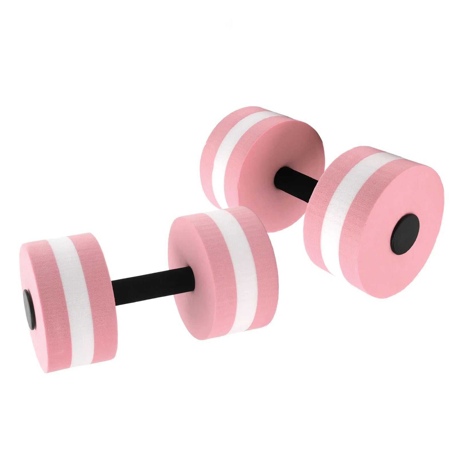 2pcs EVA Water Foam Floating Dumbbell Swimming Pool Water Weight Aerobics Automatic Float Barbell Swim Fitness Dumbbell