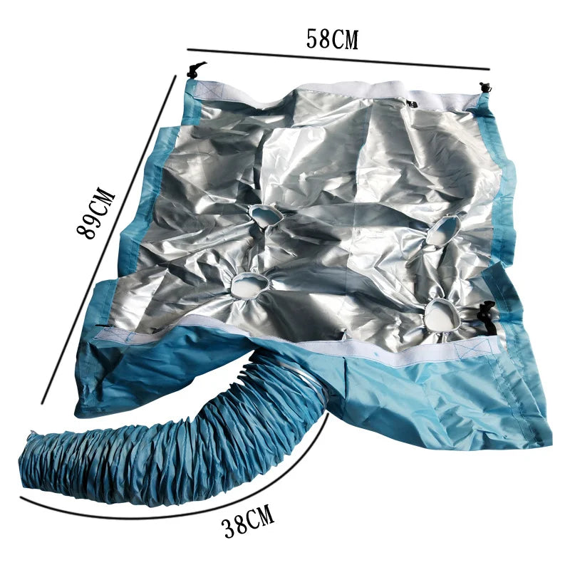 Pet Dogs Hair Blow Dryer Portable Foldable Fast Drying Bags Grooming Bag Household Pet Hair Drying Bag Efficient Dry Tool Kit