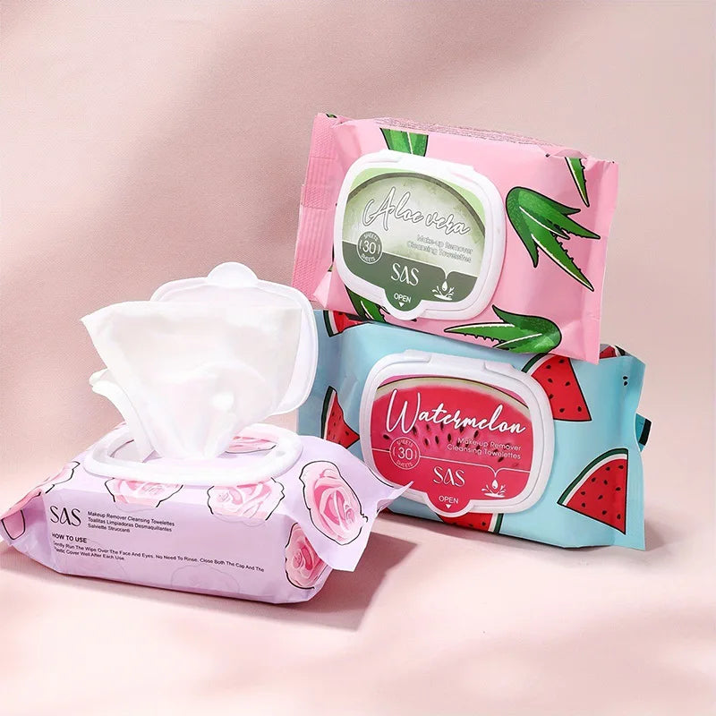 5/10pcs Makeup Remover Deep Cleaning without Residue Make up Wipes Nourishing Plant Extracts Easy Remover Eyes Lips Makeup