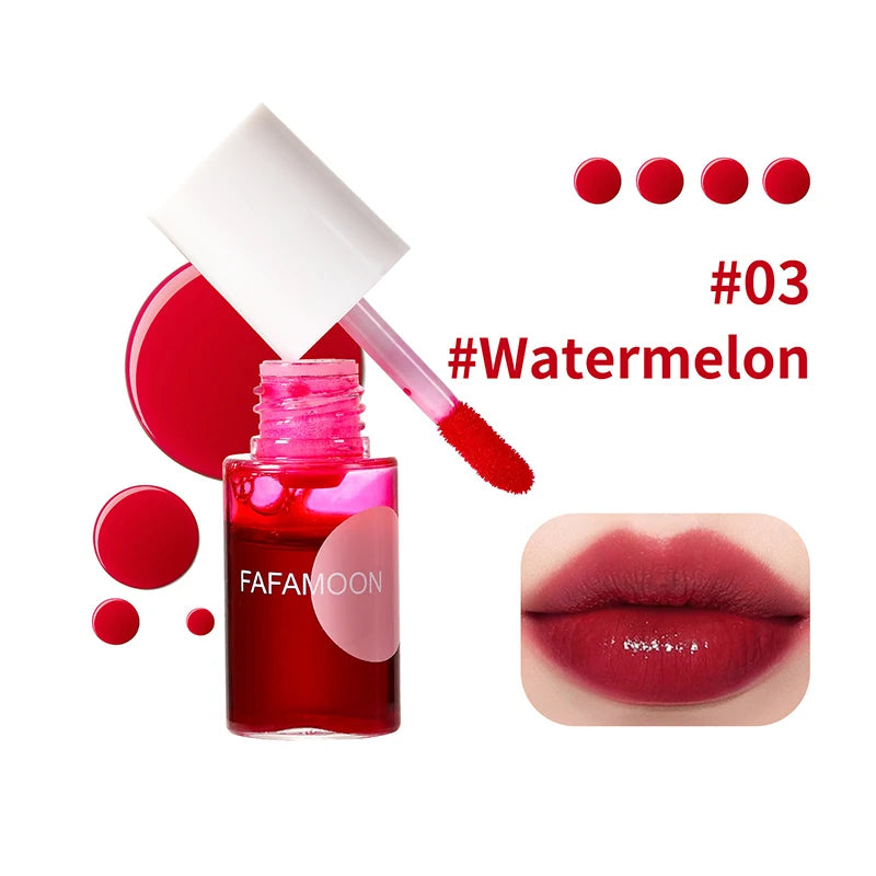 Lip Gloss lip ink Long Lasting Water Tint Nonstick Cup Lip Stain Hydrating Lip Makeup Fruit Platter Series Liquid Lipstick