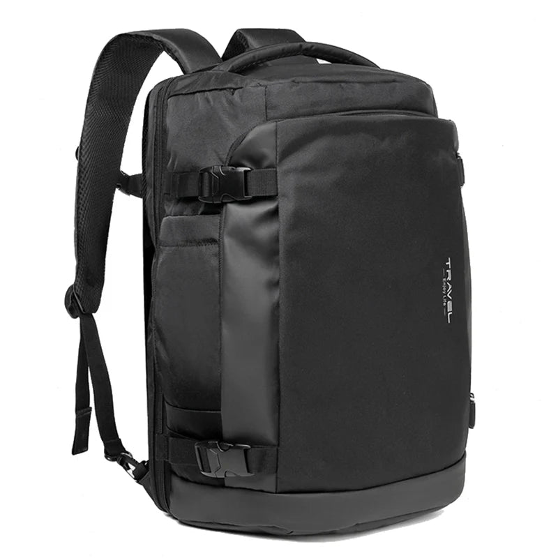Travel Duffel Bags Expandable Business Backpacks Laptop Bag Large Luggage Rucksack Waterproof Weekender Pack with Shoe Pocket