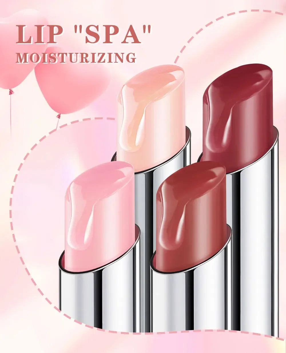 New Temperature Change Lipstick Jelly Color Change Lip Balm Moisturizing Not Easy To Fade Lovely Pink Colored Lipstick Lips Care