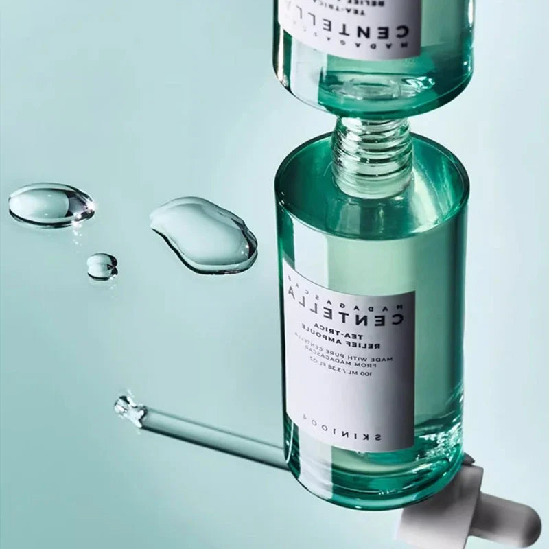 Korean Centella Tea-Trica BHA Foam Cleanser Purifying Toner Face Ampoule Serum and B5 Cream Relief Skincare Beauty Products Set