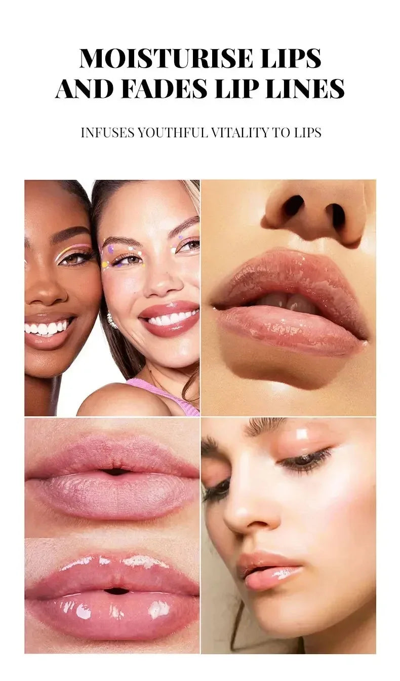 4 Colors Fruit Lip Oil Moisturizing Lip Plump Clear Hydrates And Shines Mirror Water Gloss Lip Glaze Liquid