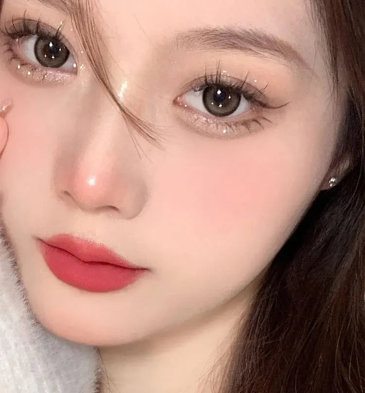 Dyeing Lip Gloss Matte Makeup Moisturizer Liquid Lipstick Waterproof Long Lasting Red Velvet Lip Tint Korean Make Up Cosmetic