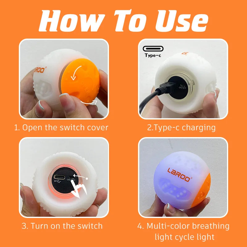 Interactive Dog Toys Durable Rechargeable Puppy Toy Ball Lighted Automatic Waterproof For Aggressive Chewer Dogs Playing Games