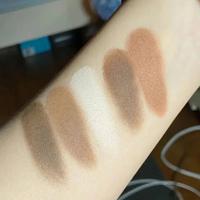 25 Shades Matte Finish Eyeshadow Palette, Neutral Grey Brown Earth Tones, Matte & Shimmer Finishes For Versatile Makeup Looks