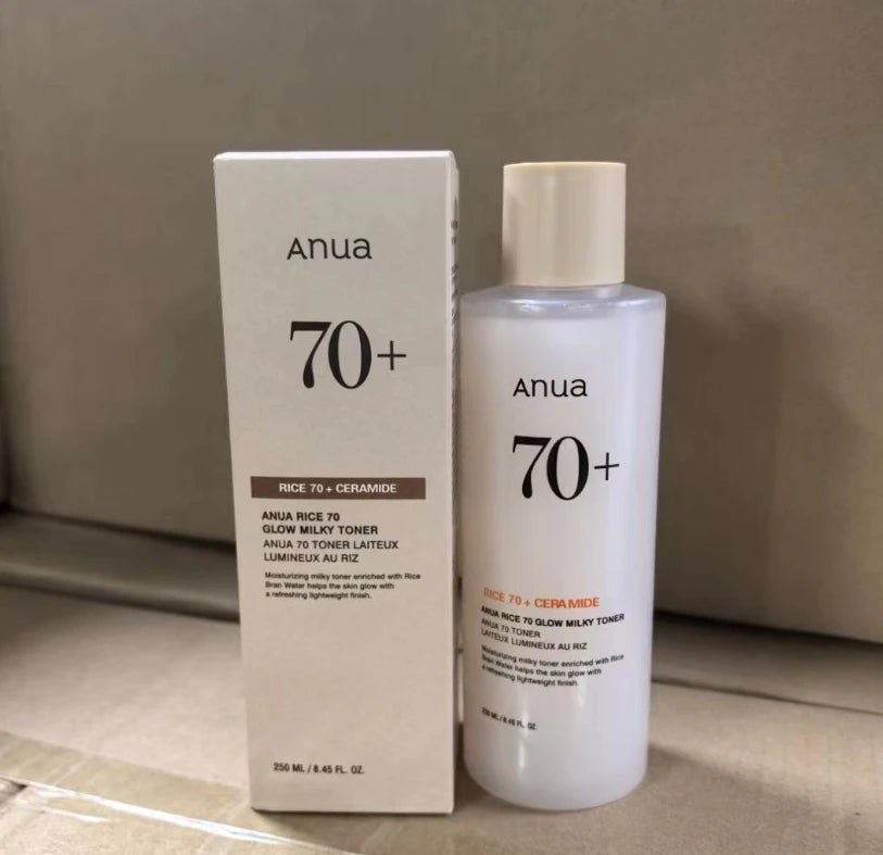 Anua Rice 70 Glowing Milky Toner Brightening Niacinamide Serum Toner Face Toner for Glass Skin Korean Skin Care Beauty Products