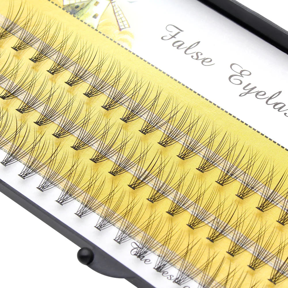 Moonlily 60Pcs Professional Makeup Eyelashes 10D False Eyelashes Mink Eyelashes Personal Eyelash Cluster Extension