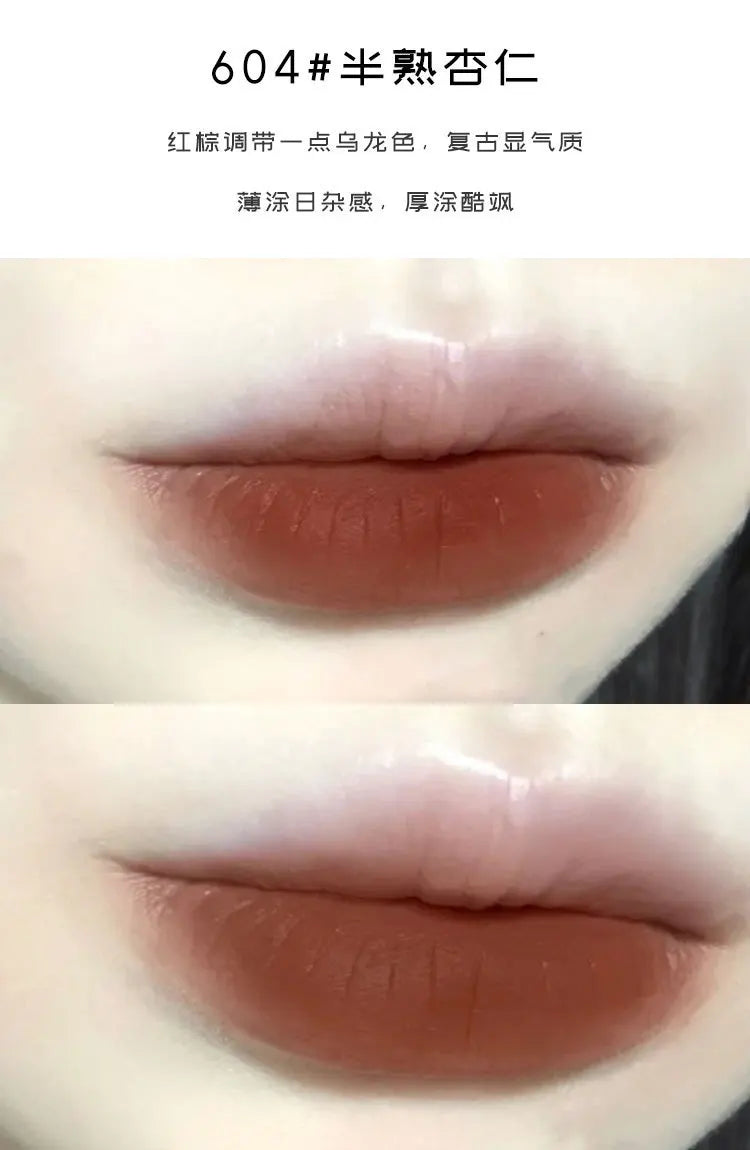 Dyeing Lip Gloss Matte Makeup Moisturizer Liquid Lipstick Waterproof Long Lasting Red Velvet Lip Tint Korean Make Up Cosmetic