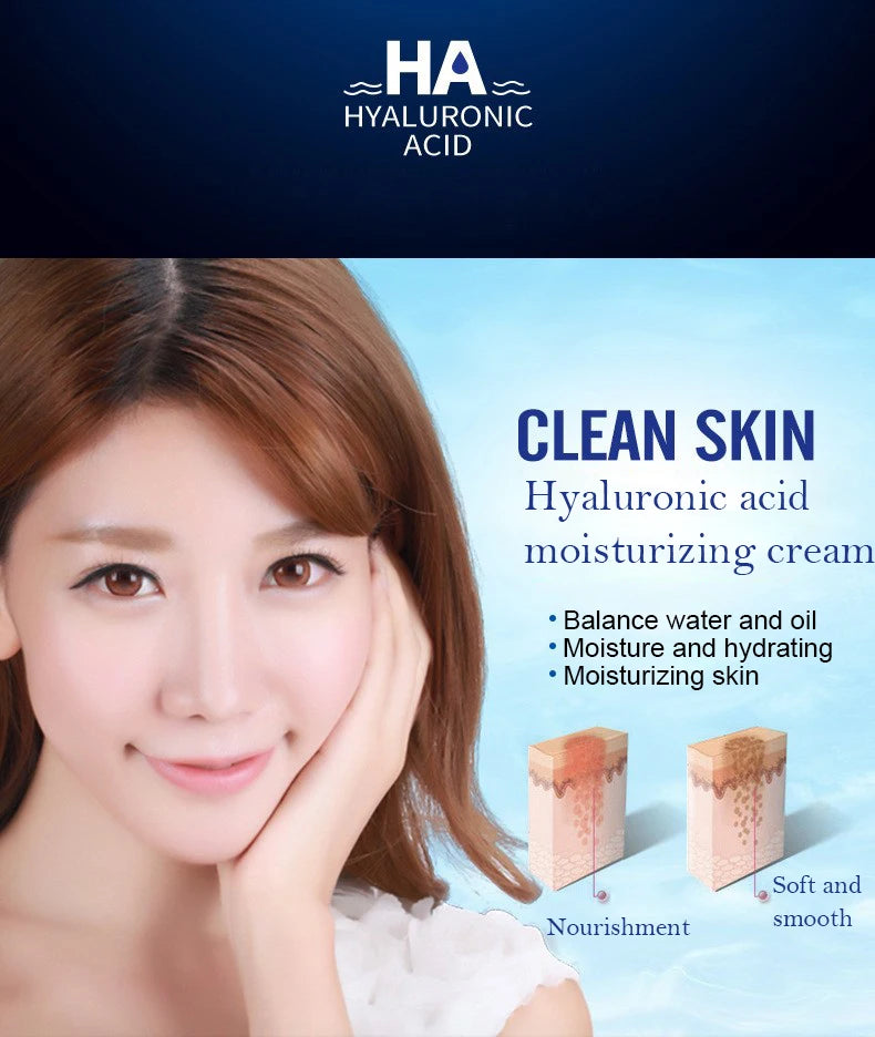 BIOAQUA Hyaluronic Acid Facial Care Face Cream Eye Cream Anti Eyes Bag Moisturizing Firming Day Creams Skin Care Kit
