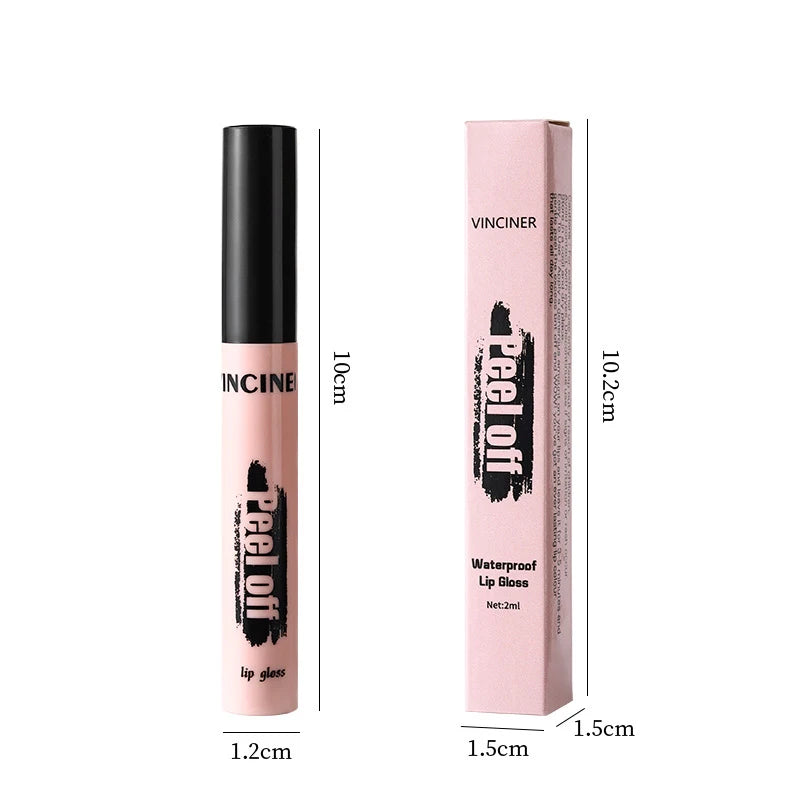 Peel Off Lipstick Matte Pink Tattoo Lip Gloss Waterproof Lipliner Long Lasting Matte Brown Lip Tint Tear-off Lip Stain Cosmetics