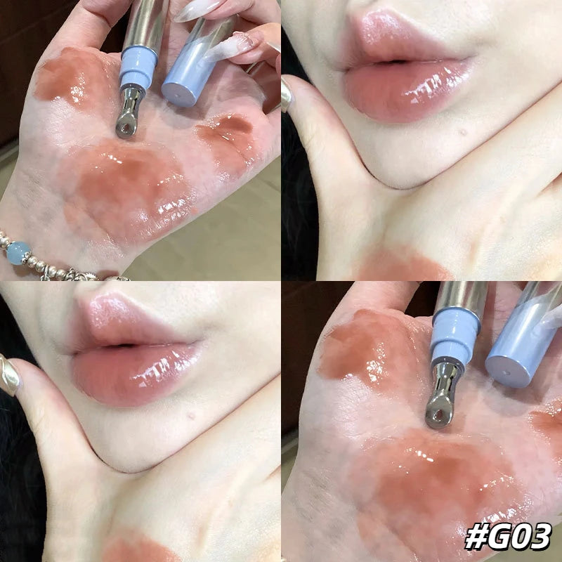 Judydoll Ice Diamond Essence Lip Gloss Oil Mirror Water Light Lip Tint Fading Lip Lines Lipstick Moisturizer Lip Plumping Makeup