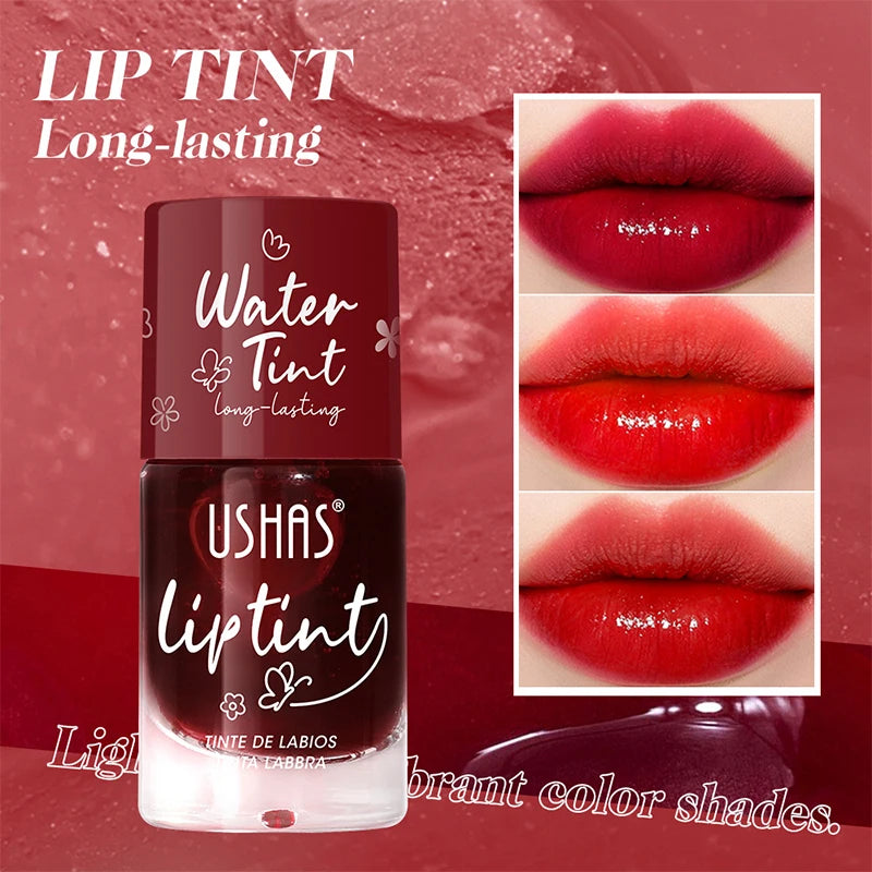 Hot Juice Red Lip Gloss Black Mirror Glass Water Light Clear Lip Glaze Waterproof Non Stick Liquid Lipstick Nude Lip Tint Makeup