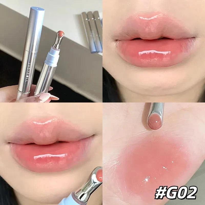 Judydoll Ice Diamond Essence Lip Gloss Oil Mirror Water Light Lip Tint Fading Lip Lines Lipstick Moisturizer Lip Plumping Makeup