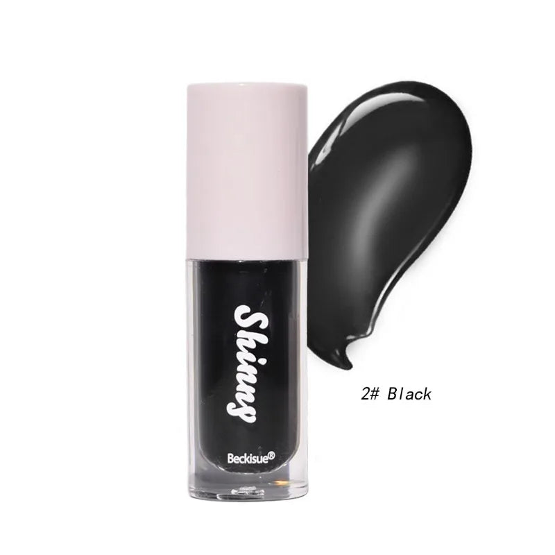 Translucent Black Sugar Lip Oil Water Gloss Jelly Mirror Lip Glaze Lipstick Lip Make Up Women Beauty Nonstick Cup  Lip Gloss