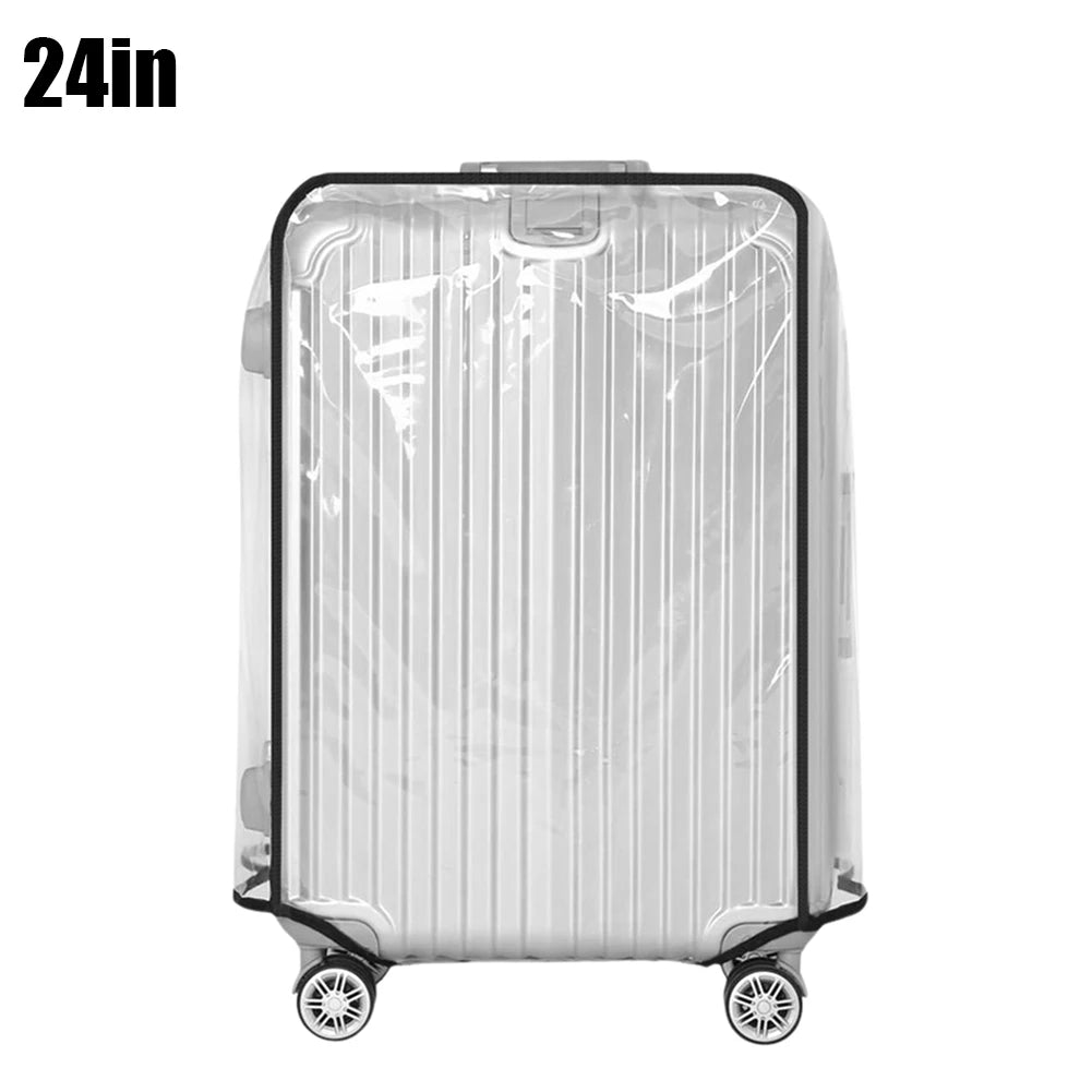 20-30inch Luggage Cover Transparent Luggage Protector Case PVC Trolley Case Cover Waterproof Wheeled Suitcase Travel Accessories