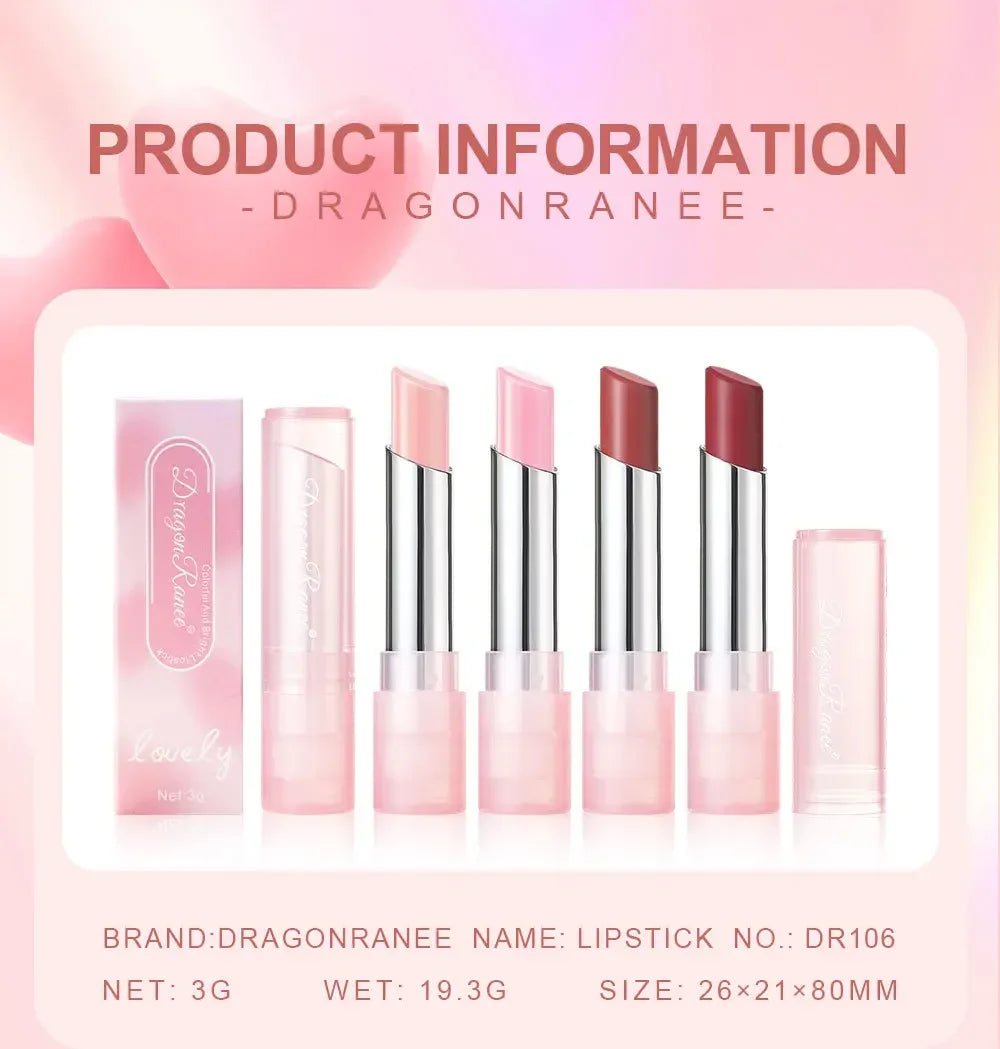 New Temperature Change Lipstick Jelly Color Change Lip Balm Moisturizing Not Easy To Fade Lovely Pink Colored Lipstick Lips Care