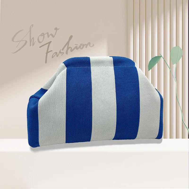 Summer Beach Clutch Bag for Women Woven Crochet Handbags Purses Knitting Dumpling Clutch Ruched Cute Cloud Casual Colorblock Bag