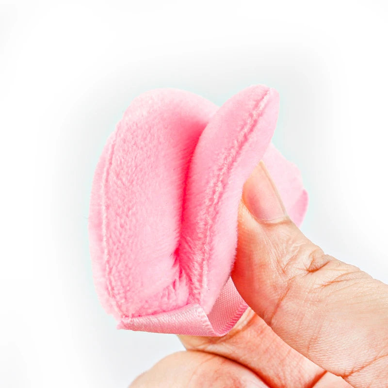 Triangle Velvet Powder Puff 1/2/3/6Pcs Face Mini Make Up Sponges Reusable Washable Cosmetic Eye Beauty Makeup Tool Accessories