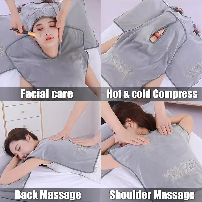 U Shape Towel Microfiber Esthetician Salon Spa Massage Facial Treatment Neck Cosmetic Towels Spa Salon Eyelashes Accessories