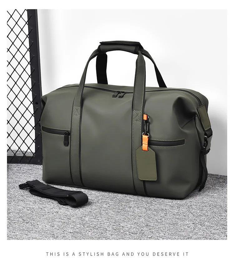 New Cross-border Large Capacity Men's Business Travel Tote for Commuting, Water-resistant Gym Bag for Sports and Fitness