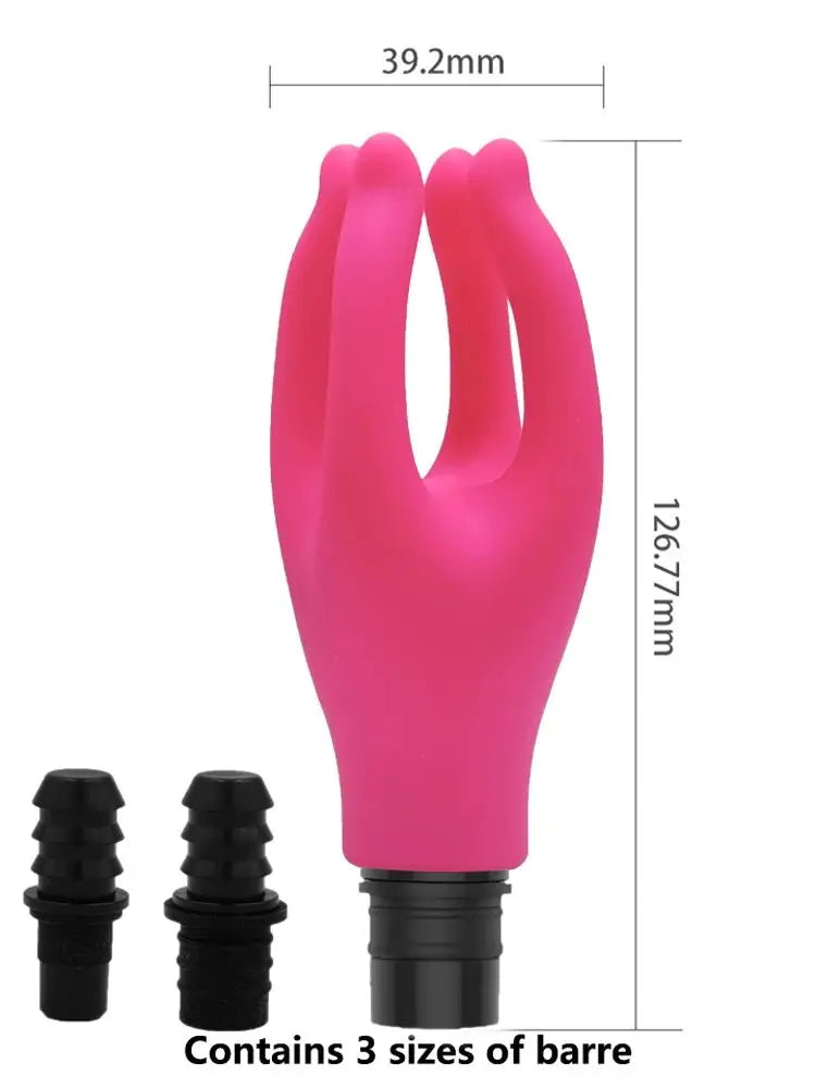 1 Pc Claw shape Silicone Fascia Gun Massage Head With 3 Sizes Of Connectors, 12-13mm/15-16mm/18-19mm,  Full Body Muscle Massage