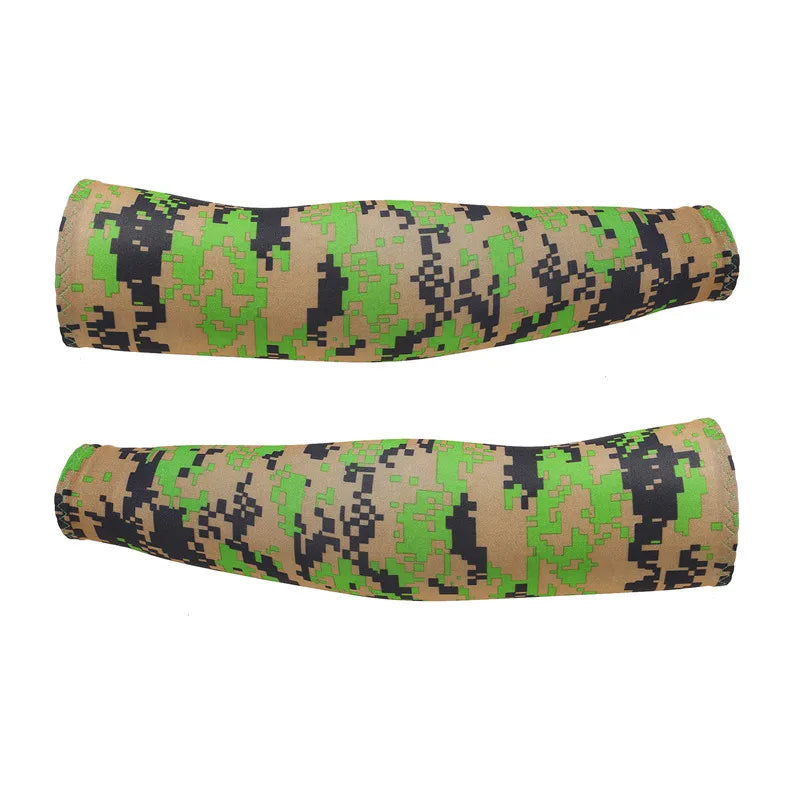 Arm Sleeves Ice Fabric Breathable Quick Dry Running Sportswear Sun UV Protection Long Arm Cover Cycling Arm Sleeves