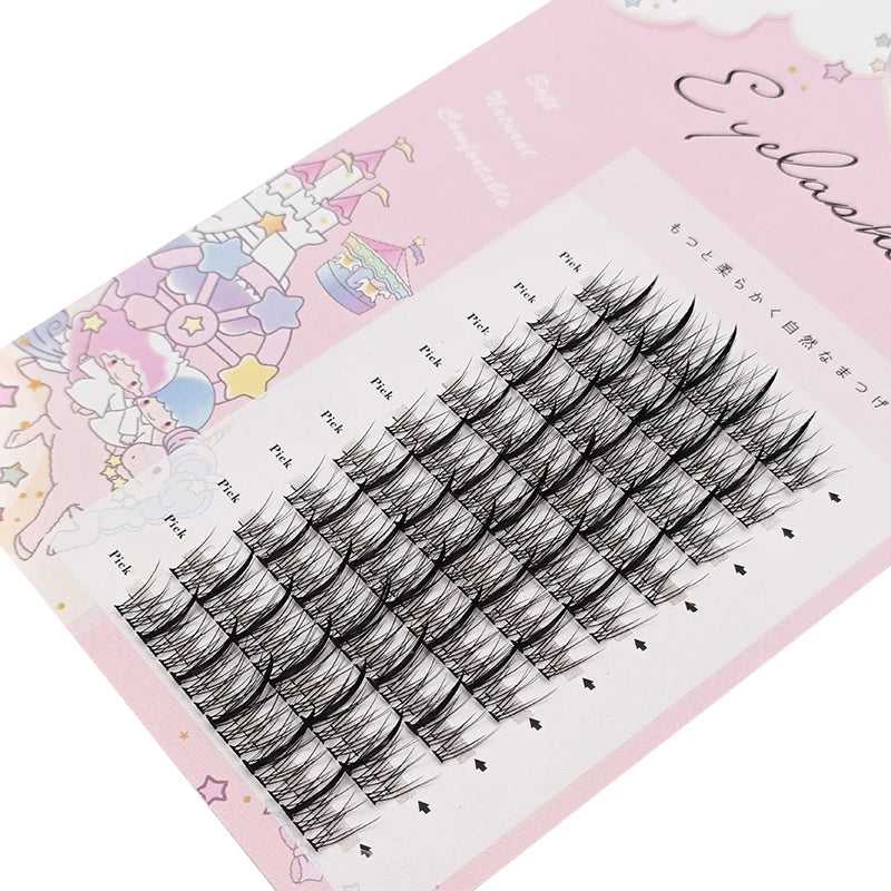 3D New Spikes Eyelashes Fishtail Cluster Eyelashes Personality Eyelash Extension Eyelashes Bundle Professional False Eyelashes