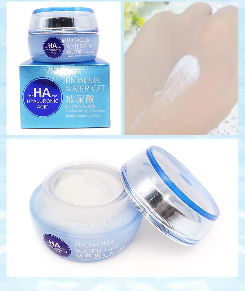 BIOAQUA Hyaluronic Acid Facial Care Face Cream Eye Cream Anti Eyes Bag Moisturizing Firming Day Creams Skin Care Kit