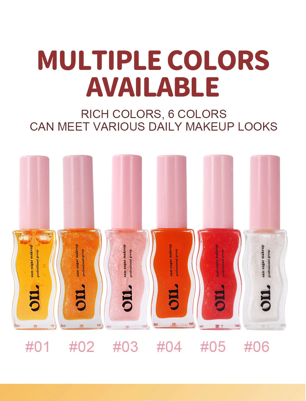 Sheer Pearlescent Mirror Lip Gloss Liquid Lipstick Fruit Honey Infused Lip Oil Reduce Lip Lines Moisturizing Lip Balm Cosmetics