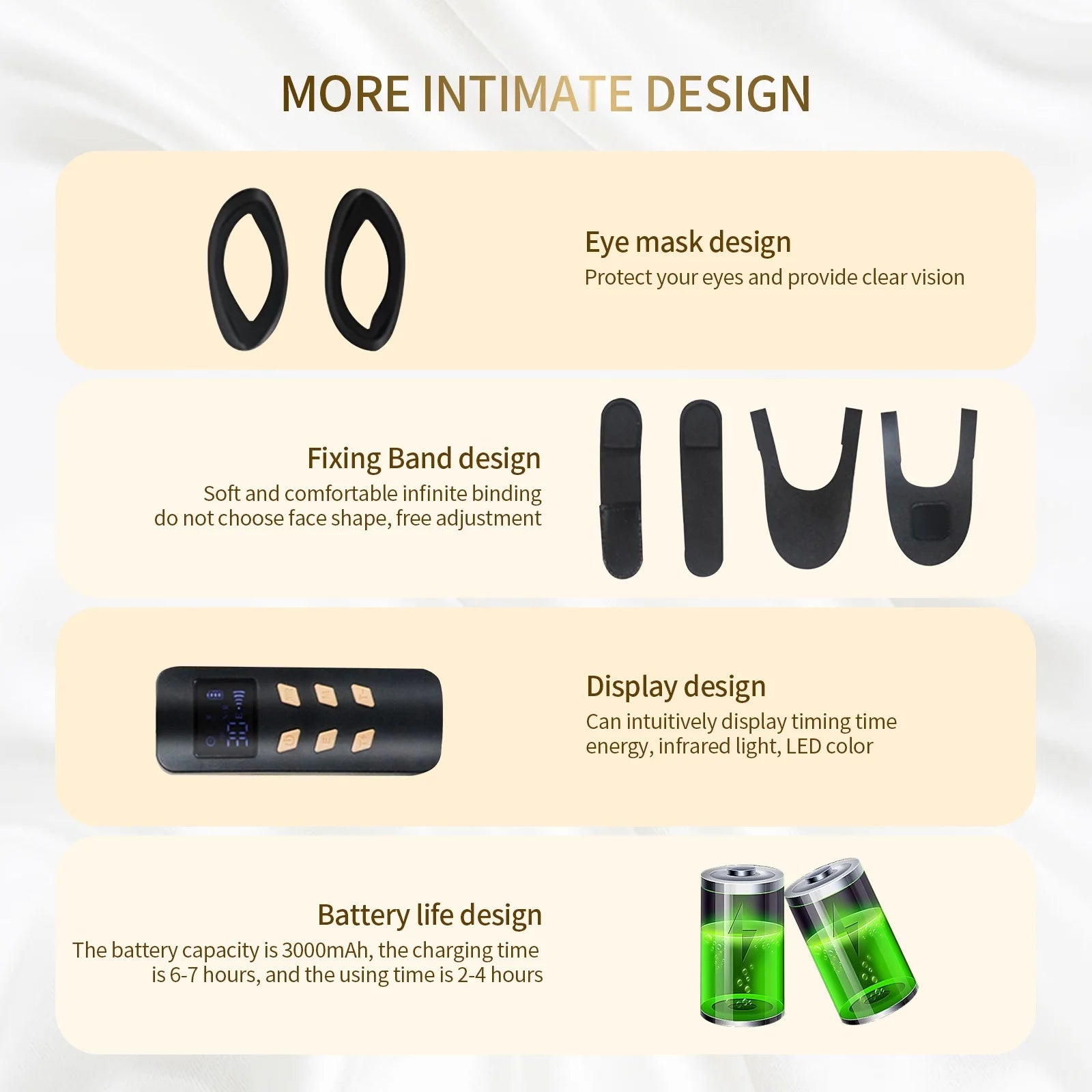 Silicone LED Mask Face With Neck 4 Colors LED Light Photon Infrared Therapy Flexible Facial Mask Repair Skin Brighten Skin Tone
