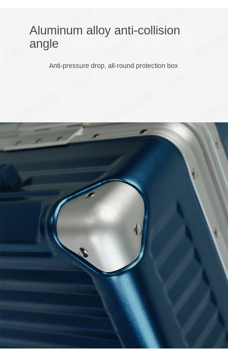 Large Capacity Luggage Aluminum Frame Suitcase Trolley Case PC TSA Lock Suitcases Travel Bags Oversized 24/26/28/30 inch