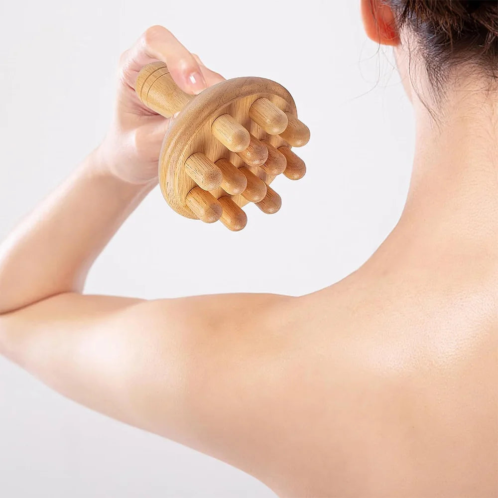 Wood Therapy Massage Roller Stick Wood Massage Cup Wooden Lymphatic Drainage Gua Sha Tool Body Shaping Muscle Massage Relaxation