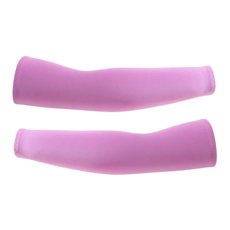 Arm Sleeves Ice Fabric Breathable Quick Dry Running Sportswear Sun UV Protection Long Arm Cover Cycling Arm Sleeves