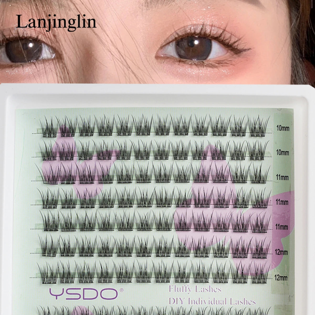 False Eyelashes Natural Manga Lashes Anime Eyelashes Large Capacity Eyelashes Extension Individual Eyelashes Handmade Eyelash