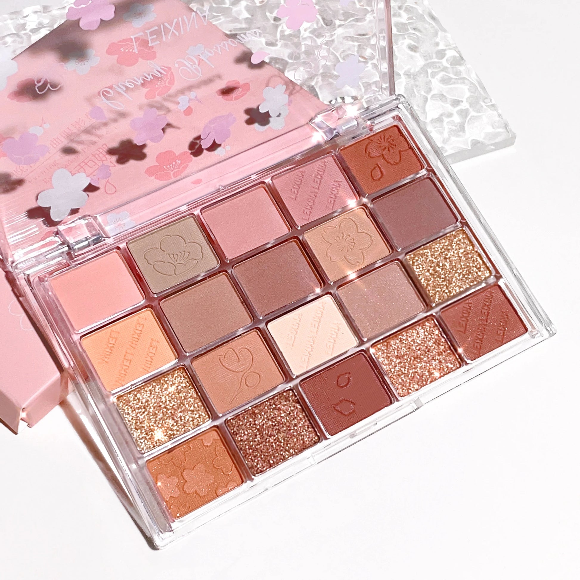 20-Color Eyeshadow Palette with Glitter, Shimmer, and Matte Finishes – Instagram Makeup Palette
