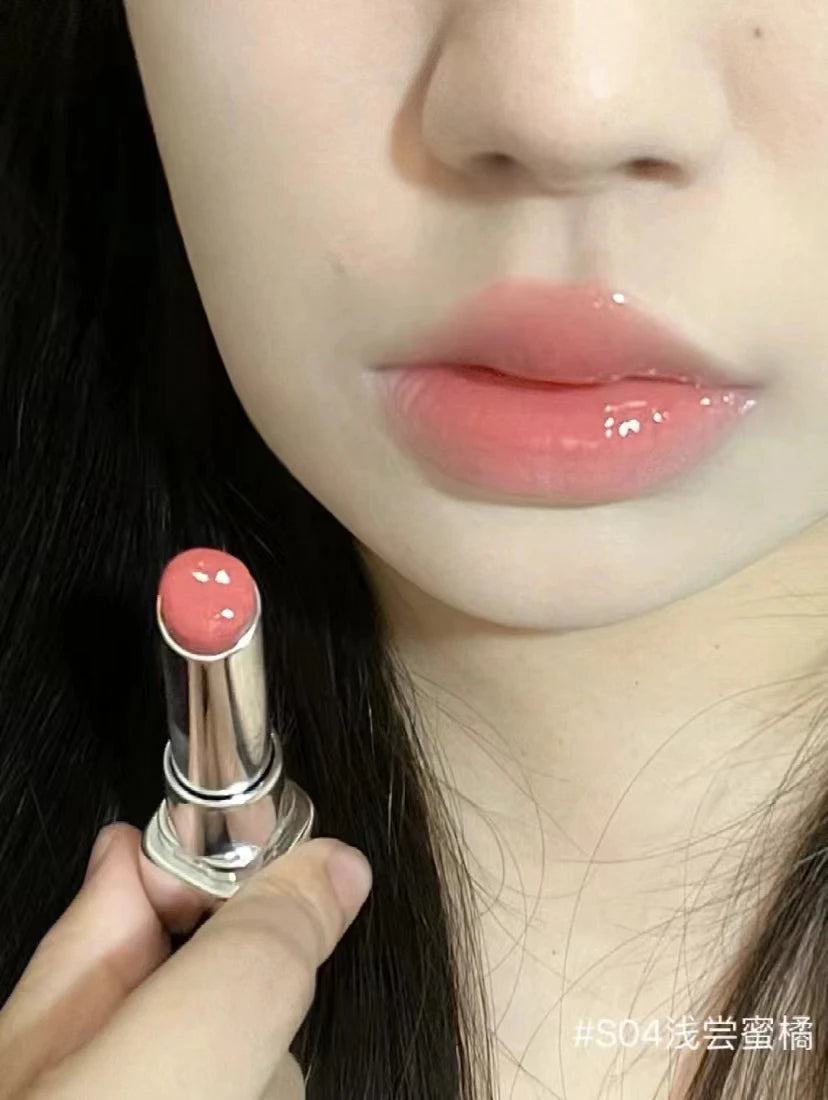 Pink Bear Water Essence Solid Lipgloss Moisturizing Mirror Lip Glaze LipSugar Light Lipstick Light Sensation Beauty Makeup