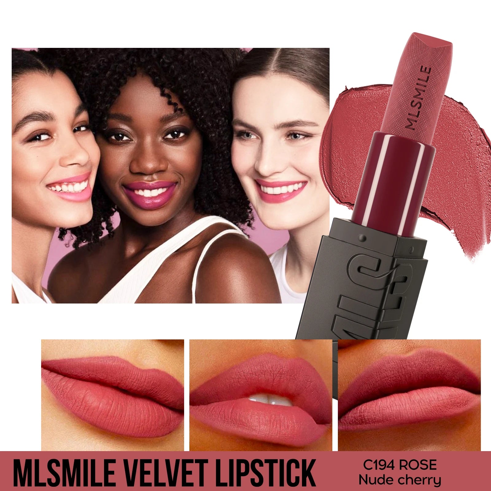 Velvety Matte Lipstick, Richly Pigmented With A Satin Finish Long-Lasting Matte Lip Gloss, Full Coverage Creamy Lipstick