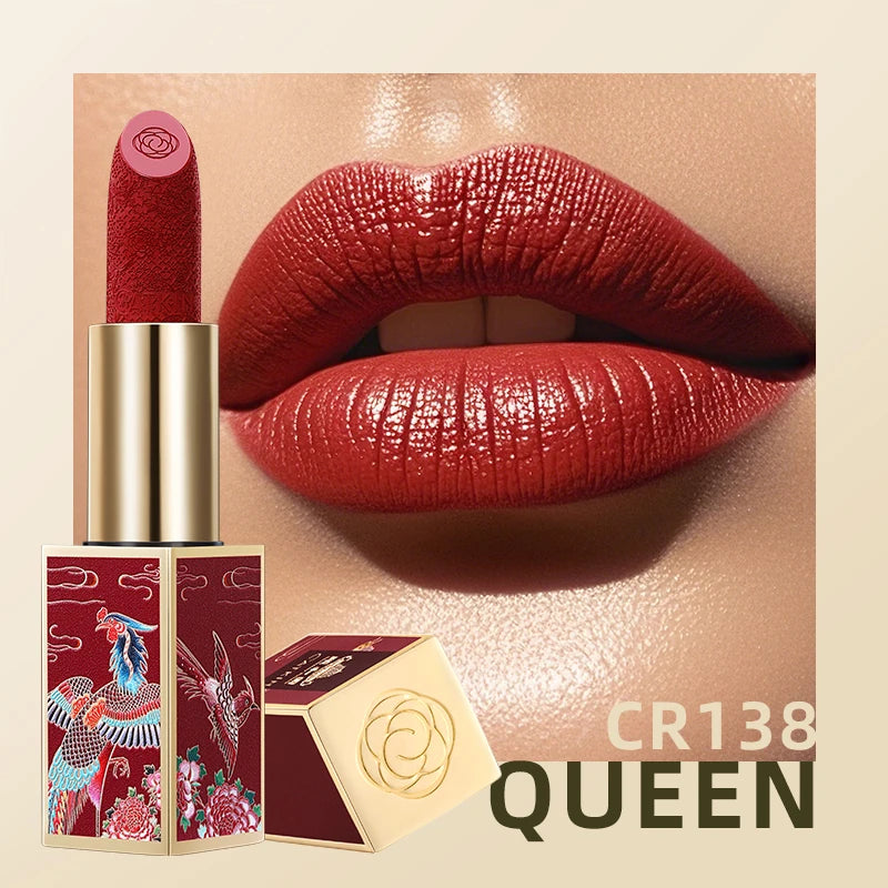 CATKIN Summer Palace Lipsticks Semi-Matte Lipstick Long Lasting for 24H，Lightweight Soft and Ultra Hydrating Lipsticks