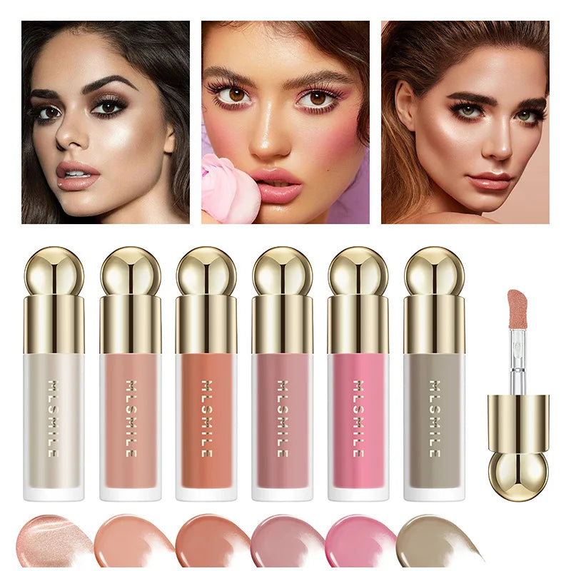 6pcs Moisturizing Min Plump Lips Lipgloss Transparent Lip Oil Sexy Lip Cosmetics For Make Up Liquid Lipstick Lips Cosmetics Gift