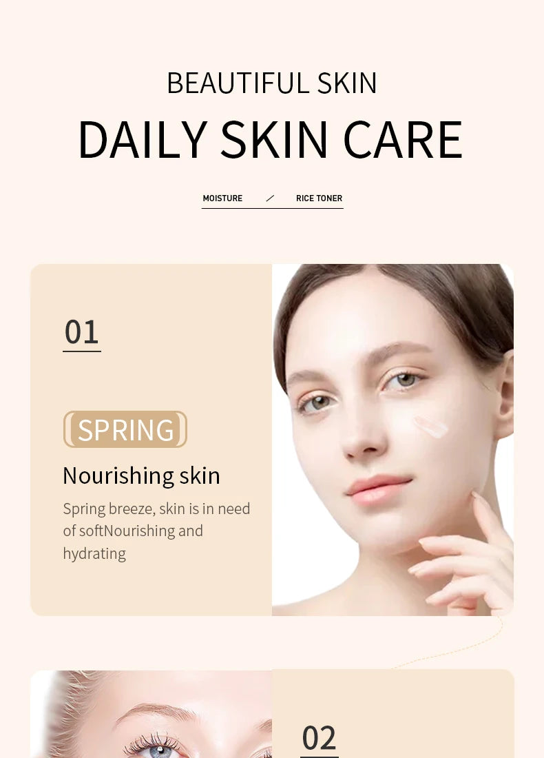 Rice Puree Face Cream Moisturizing Hydrating Whitening Face Cream Original Korean Face Beauty Skincare