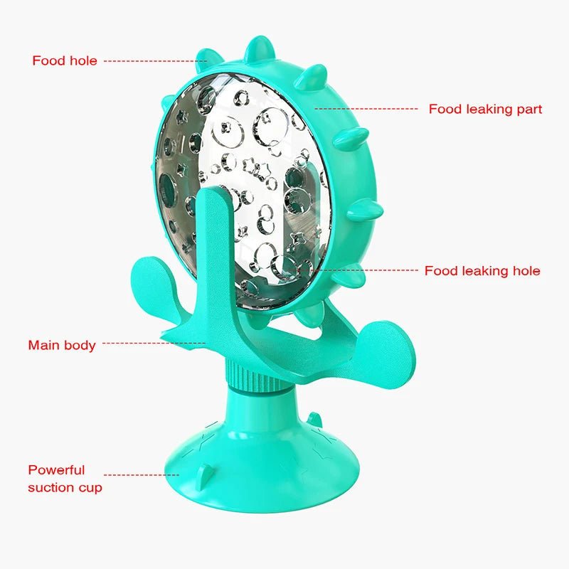 Interactive Dog Cat Food Treat Toy Pet Funny Leakage Toy Puppy Slow Feeding IQ Training Game Pet Toys with Suction Cup