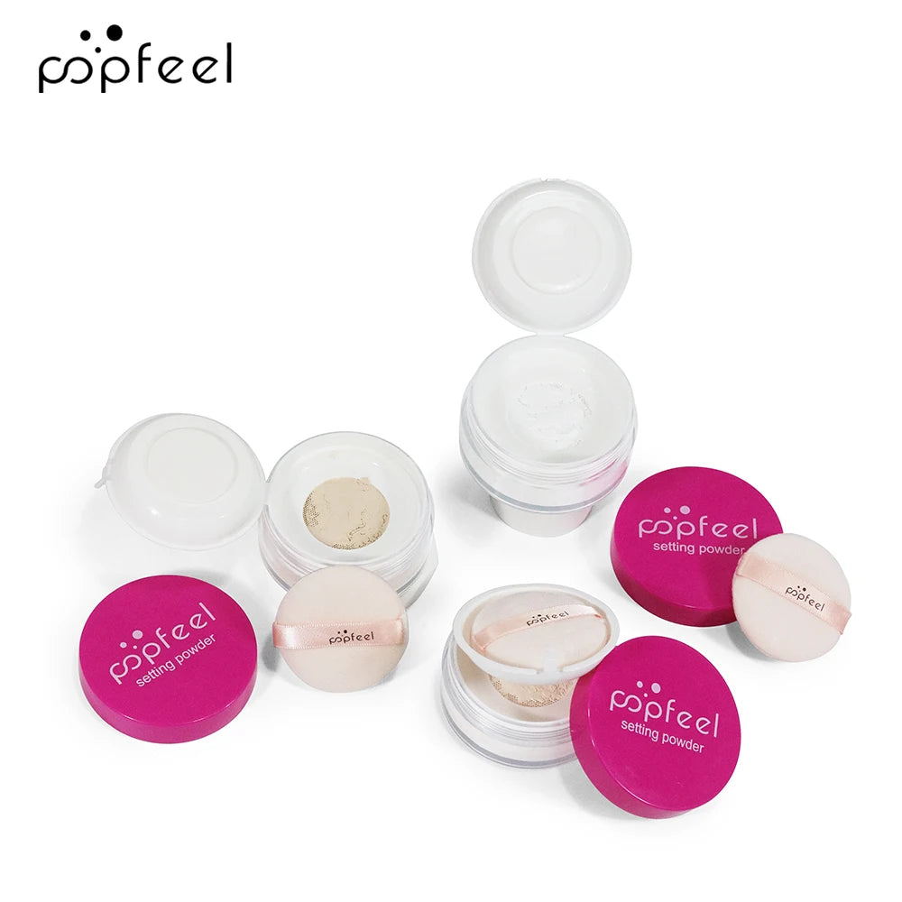 POPFEEL Setting Powder Loose Powder Lightweight Creates Soft Focus Effect Long-Lasting