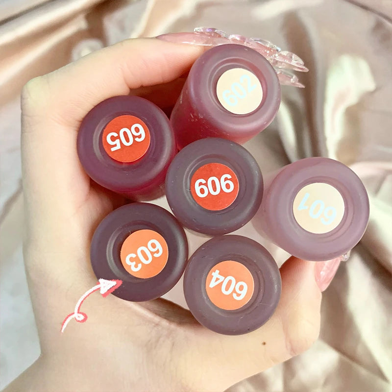 Dyeing Lip Gloss Matte Makeup Moisturizer Liquid Lipstick Waterproof Long Lasting Red Velvet Lip Tint Korean Make Up Cosmetic
