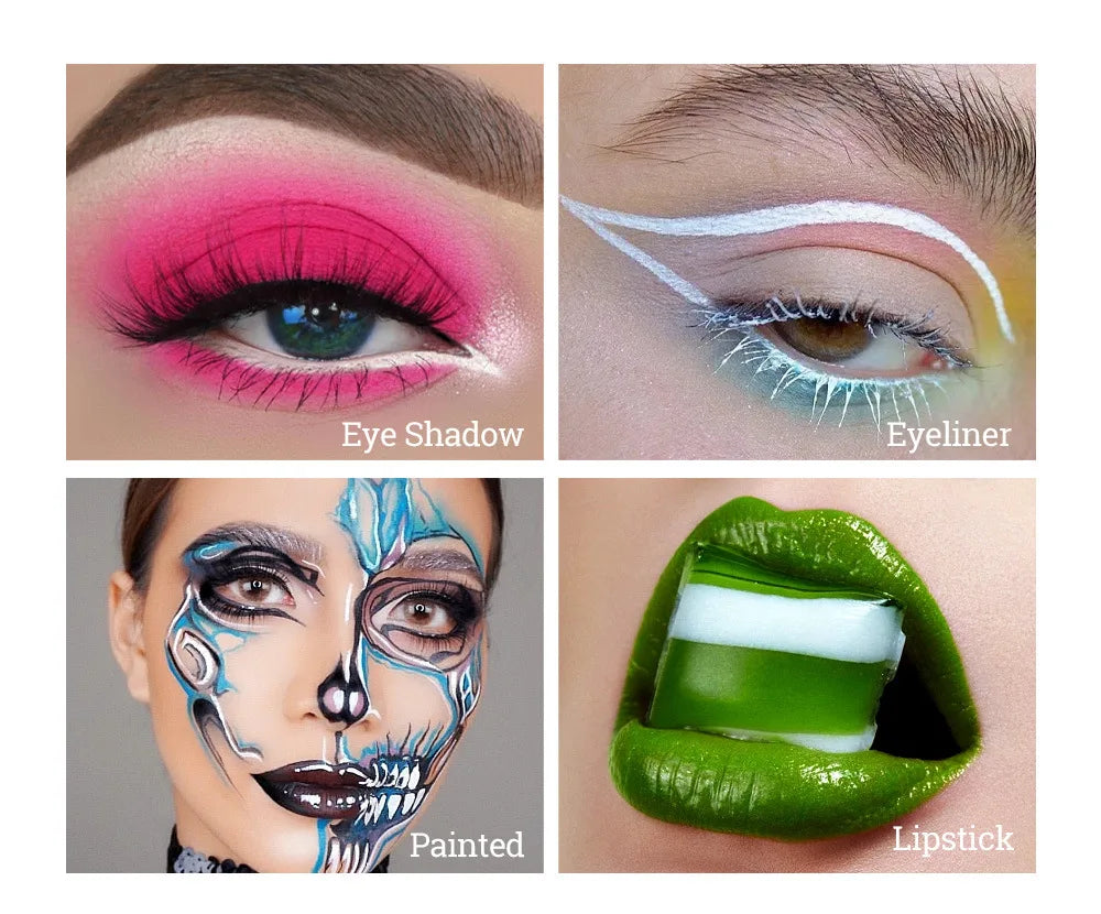 Colored Waterproof Long-lasting Non-smudge Matte Liquid Eyeshadow Cream Sweatproof Nude White Purple Blue Eye Makeup Cosmetics