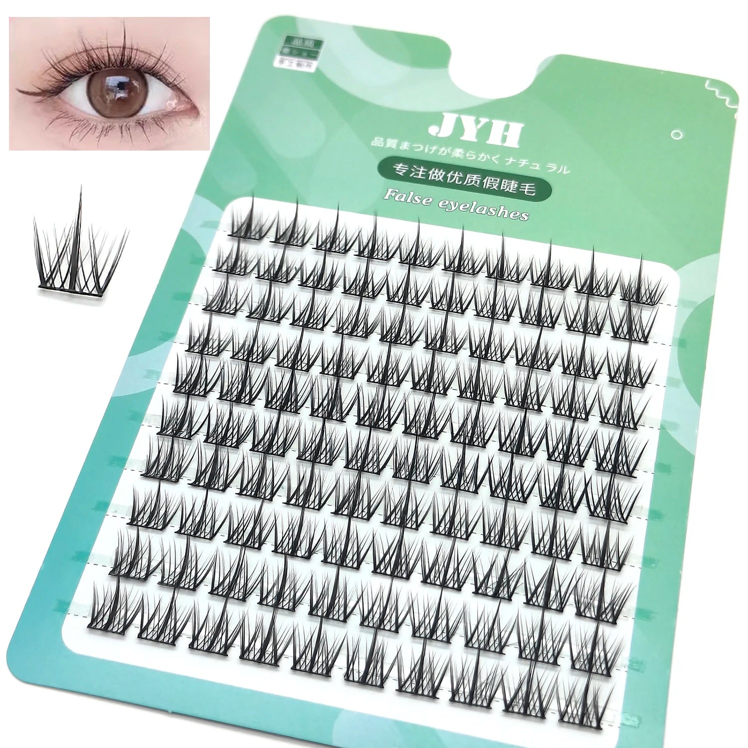 3DFluffy Single Cluster False Lashes Premade Volume Fans Individual Eyelash Segmented Natural Fake Lash For Eye Extension Makeup