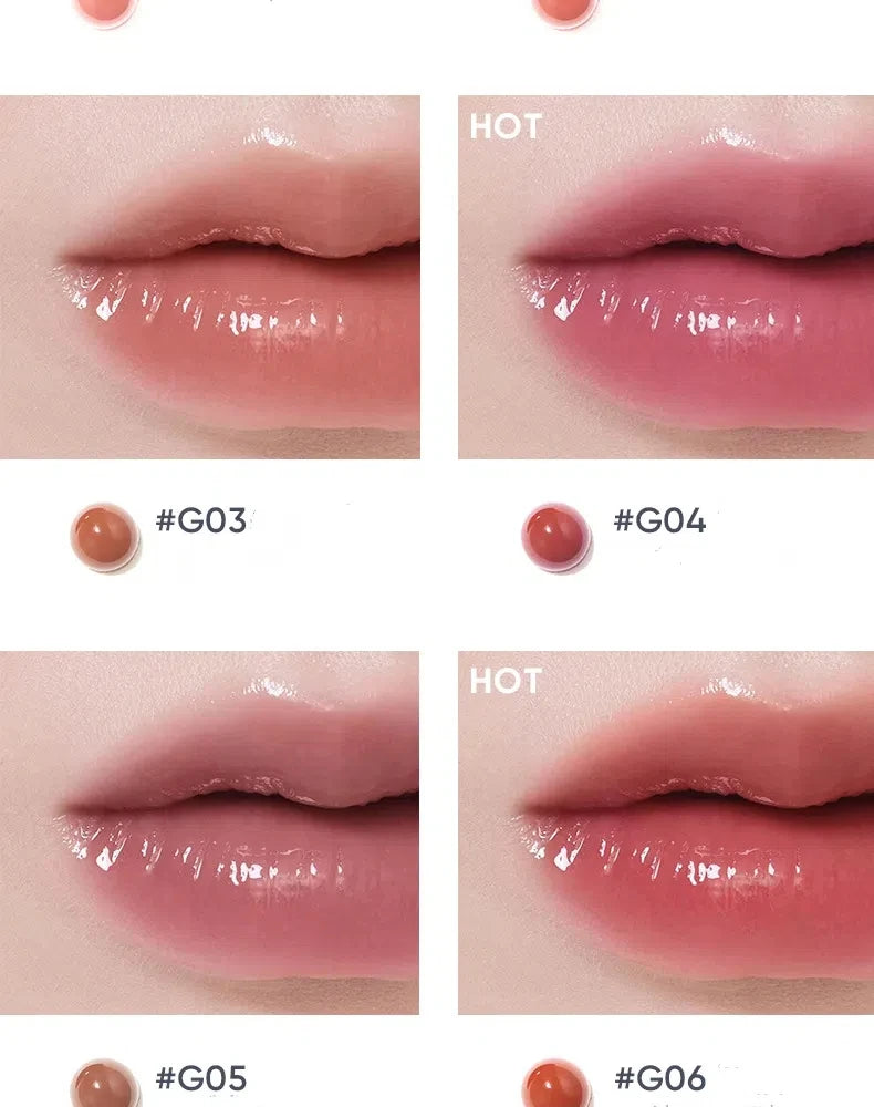 Judydoll Ice Diamond Essence Lip Gloss Oil Mirror Water Light Lip Tint Fading Lip Lines Lipstick Moisturizer Lip Plumping Makeup